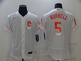 Giants 5 Pat Burrell White Nike 2021 City Connect Flexbase Jersey,baseball caps,new era cap wholesale,wholesale hats